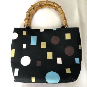 Black Blue and Green Print y2k Purse